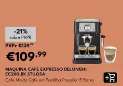 Radio Popular maquina cafe expresso delonghi ec260.bk sti losa promoção
