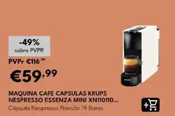 Radio Popular maquina cafe capsulas krups nespresso essenza mini promoção