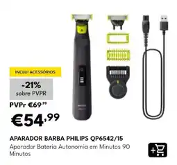 Radio Popular aparador barba philips qp6542/15 promoção