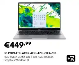 Radio Popular pc portátil acer al15-47p-r2ea-518 promoção