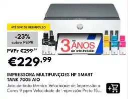 Radio Popular Impressora multifunções hp smart tank 7005 aio promoção