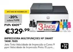 Radio Popular impressora multifunções hp smart tank 7605 promoção