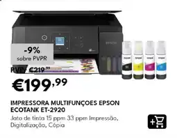 Radio Popular impressora multifunções epson ecotank et-2920 promoção