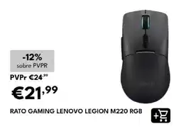 Radio Popular rato gaming lenovo legion m220 rgb promoção