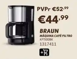 Radio Popular braun máquina café filtro kf1500bk promoção