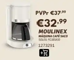 Radio Popular Moulinex máquina café saco promoção