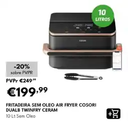 Radio Popular fritadeira sem oleo air fryer cosori promoção