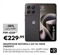 Radio Popular smartphone motorola g47 5g 128gb cinzento promoção