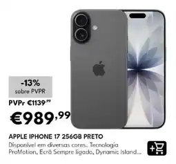 Radio Popular apple iphone 17 256gb preto promoção
