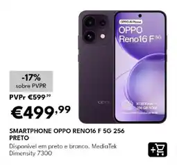 Radio Popular smartphone oppo reno16 f 5g 256 preto promoção