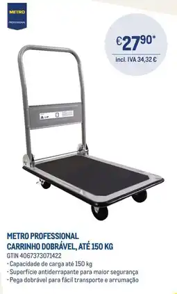 Makro metro professional carrinho dobrável, até 150 kg promoção