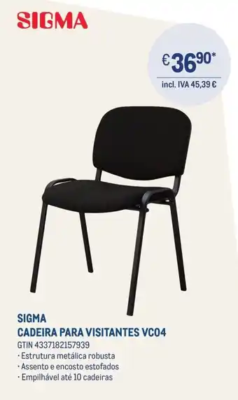 Sigma cadeira para visitantes vc04