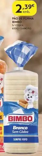Spar Pão de forma bimbo promoção