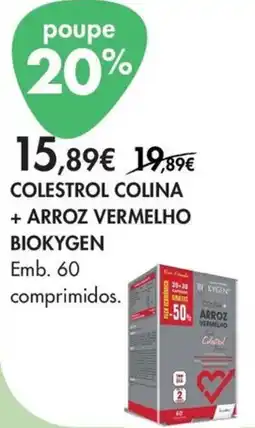 Pingo Doce Colestrol colina + arroz vermelho biokygen promoção