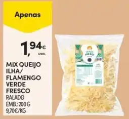 Continente mix queijo ilha/ flamengo verde fresco ralado promoção
