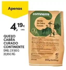 Continente Queijo cabra curado continente promoção
