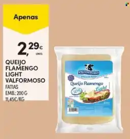 Continente Queijo flamengo light valformoso promoção