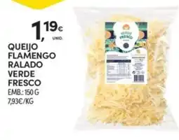 Continente Queijo flamengo ralado verde fresco promoção
