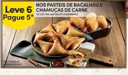 Continente Nos pasteis de bacalhau e chamuças de carne promoção