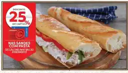 Continente Nas sandes com pasta promoção