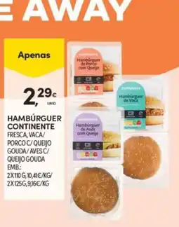 Continente Hambúrguer continente promoção