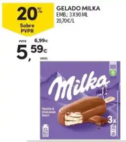 Continente Gelado milka promoção