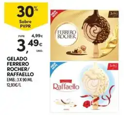 Continente gelado ferrero rocher/raffaello promoção