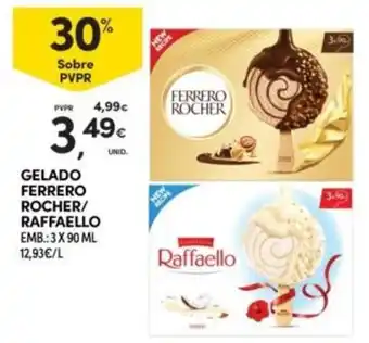 Gelado ferrero rocher/raffaello