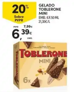 Continente gelado tobrlerone mini promoção