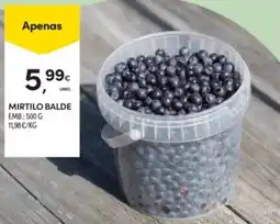 Continente Mirtilo balde promoção
