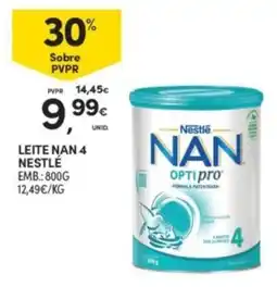 Continente Leite nan 4 nestlé promoção