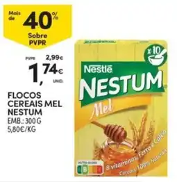 Continente Flocos cereais mel nestum promoção