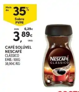 Continente Café solúvel nescafé clássico promoção