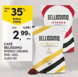 Continente Café Bellissimo Intenso/Original promoção