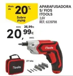 Continente aparafusadora s/ fios itools promoção