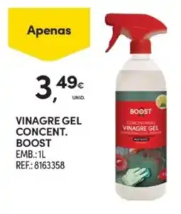 Continente vinagre gel concentrado boost promoção