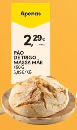 Continente Pão de trigo massa mãe promoção