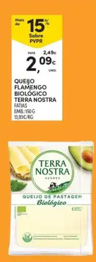 Continente queijo flamengo biológico terra nostra promoção