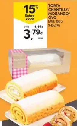 Continente Torta chantilly/ morango/ ovo promoção