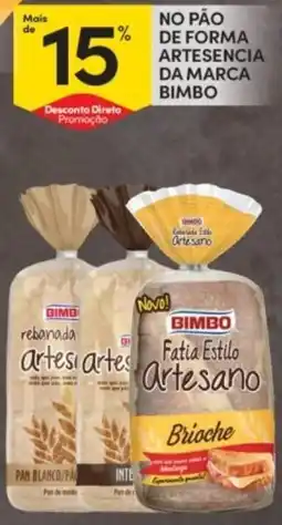 Continente No pão de forma artesencia da marca bimbo promoção
