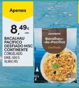 Continente Bacalhau do pacifico desfiado continente promoção
