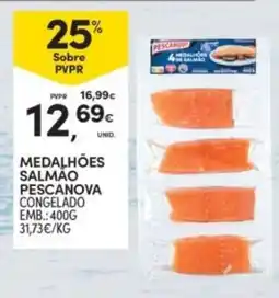 Continente medalhões salmão pescanova promoção