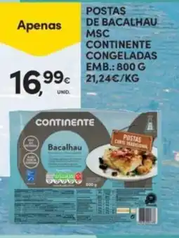 Continente Postas de bacalhau continente promoção