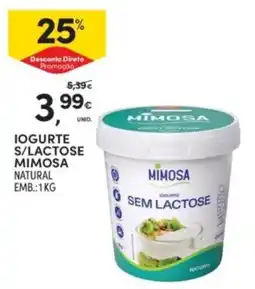 Continente Iogurte sem lactose mimosa promoção