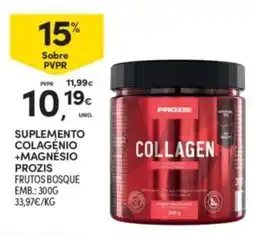 Continente Suplemento colagênio + magnésio prozis frutos bosque promoção