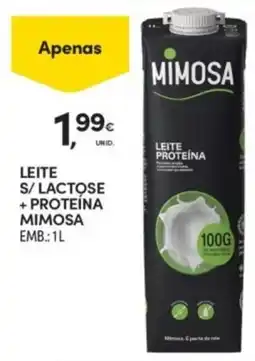 Continente Leite s/ lactose + proteína mimosa promoção