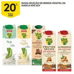 Continente Numa seleção de bebida vegetal da marca vive soy promoção