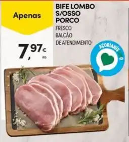 Continente Bife lombo s/osso porco promoção