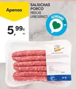 Continente Salsichas porco frescas promoção