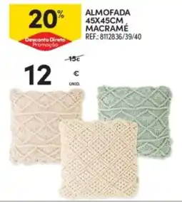Continente Almofada macramé promoção
